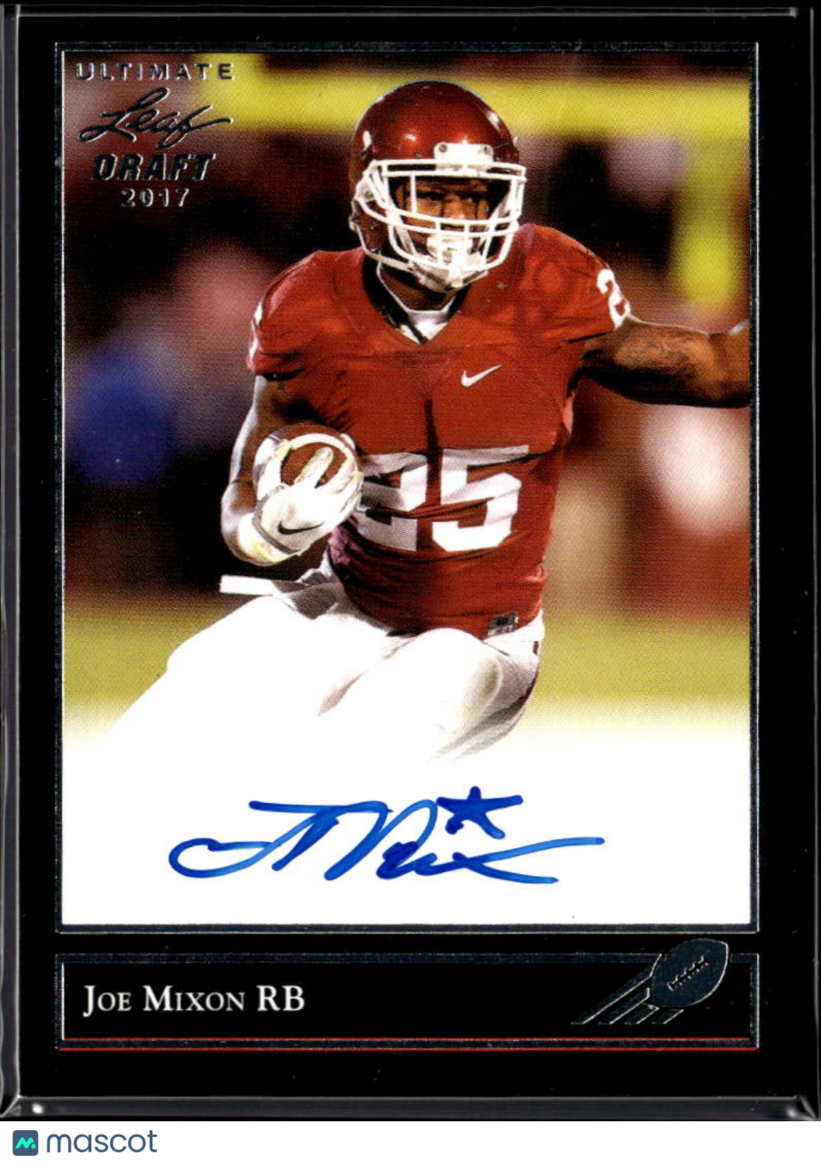 Joe Mixon 2017 Leaf Ultimate Draft Auto Autograph RC Bengals Oklahoma Sooners