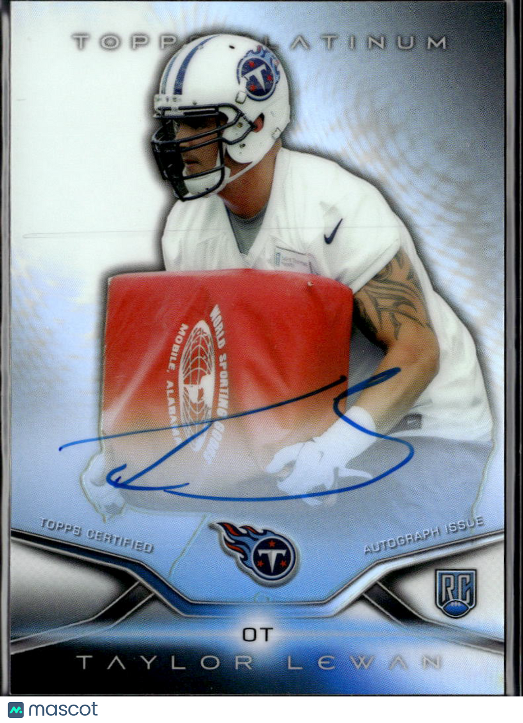 Taylor Lewan 2014 Topps Platinum Auto Autograph Rookie RC Tennessee Titans