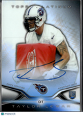 Taylor Lewan 2014 Topps Platinum Auto Autograph Rookie RC Tennessee Titans