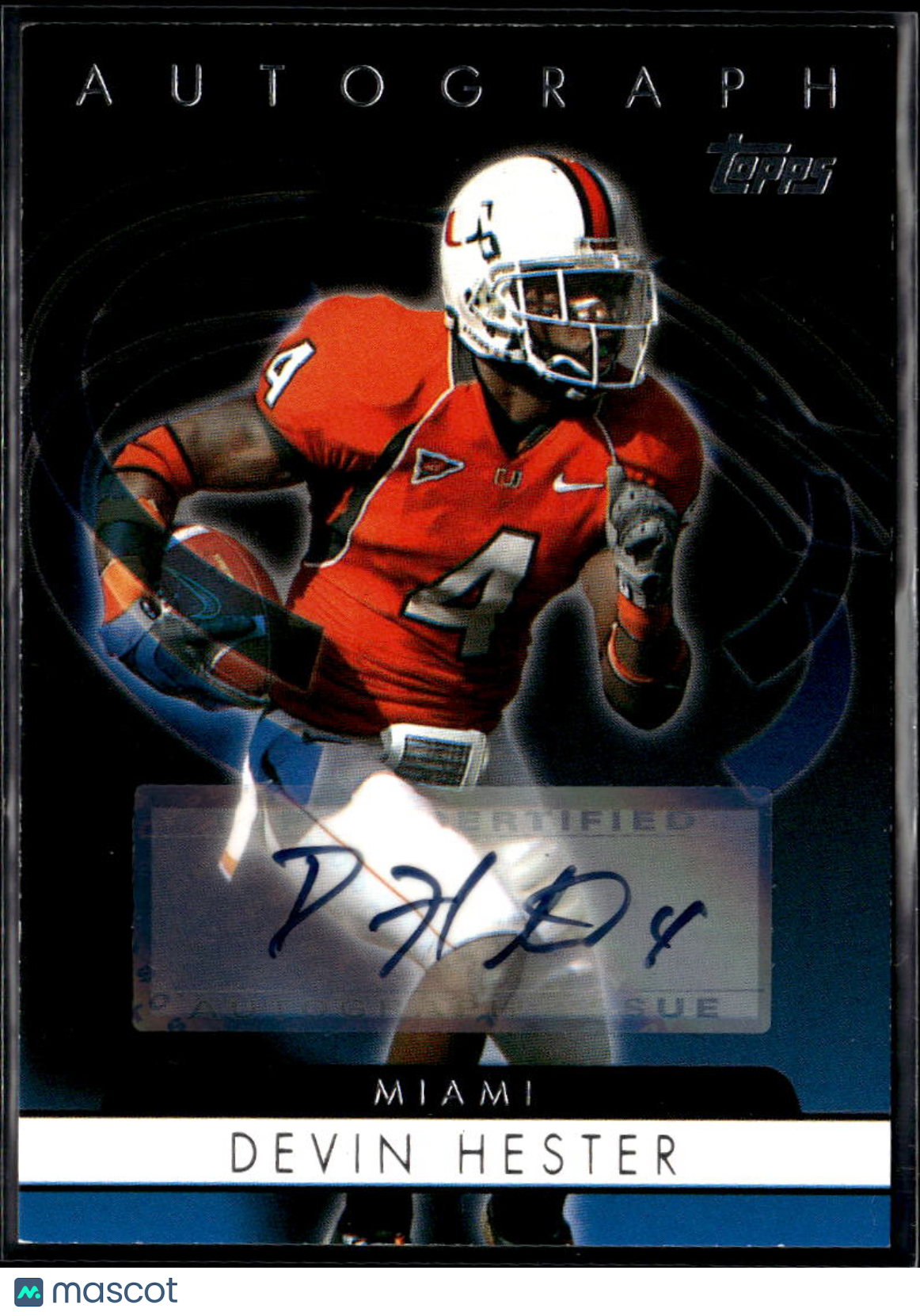 Devin Hester 2006 Topps Auto Autograph Rookie RC Bears Miami Hurricanes