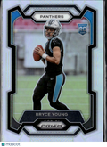 Bryce Young 2023 Prizm Silver Prizm Rookie RC #311 Carolina Panthers