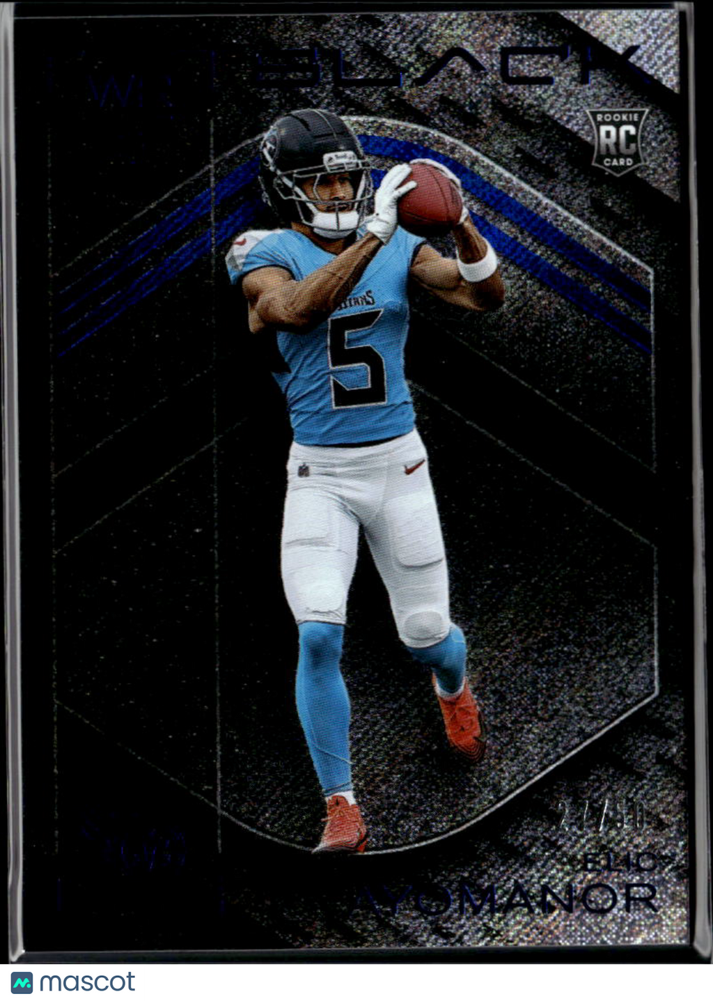 Elic Ayomanor 2025 Panini Black Purple Rookie RC 27/50 Tennessee Titans