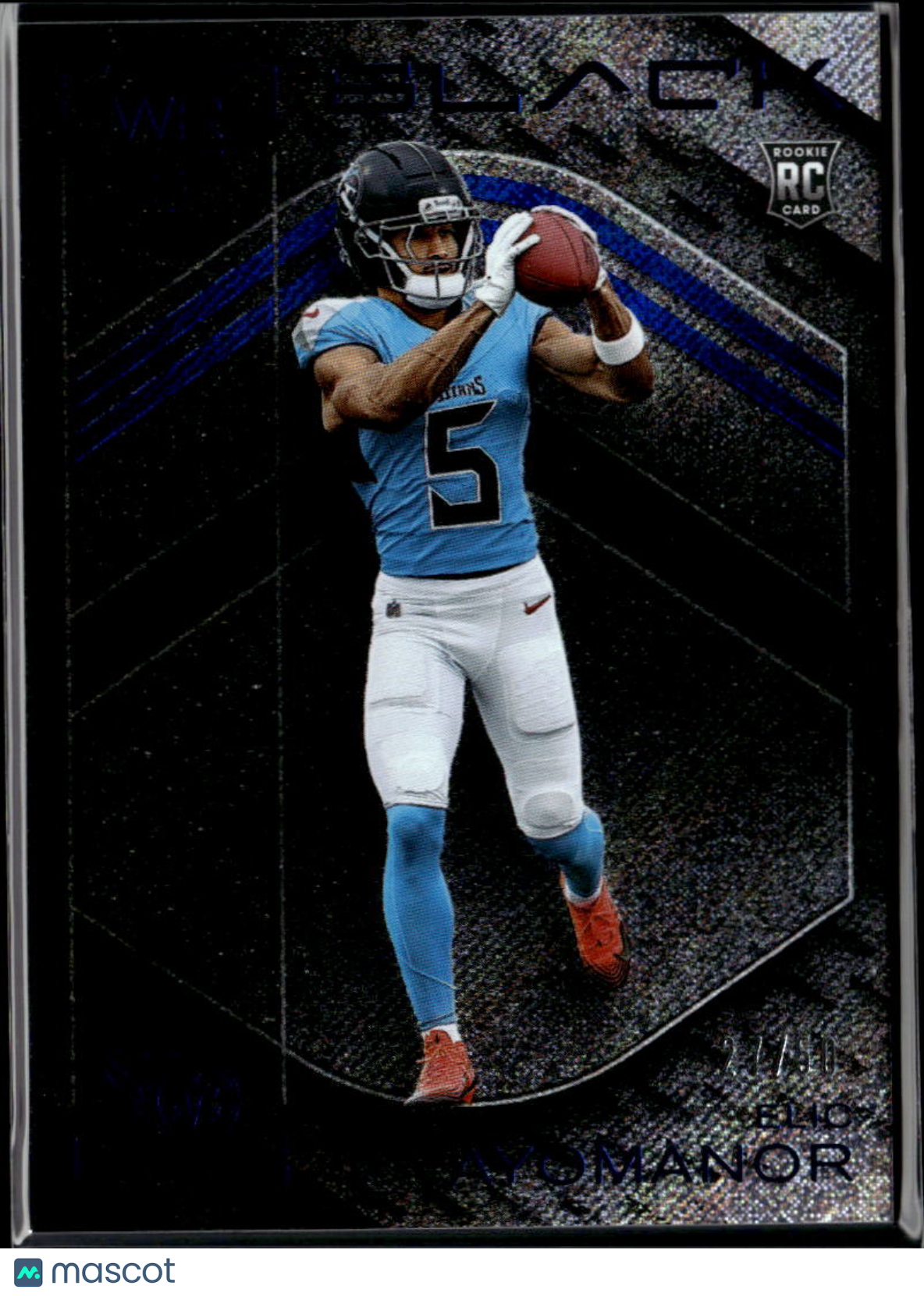 Elic Ayomanor 2025 Panini Black Purple Rookie RC 27/50 Tennessee Titans