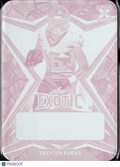 Treylon Burks 2022 Leaf Exotic Football RC Magenta Printing Plate Titans 1/1