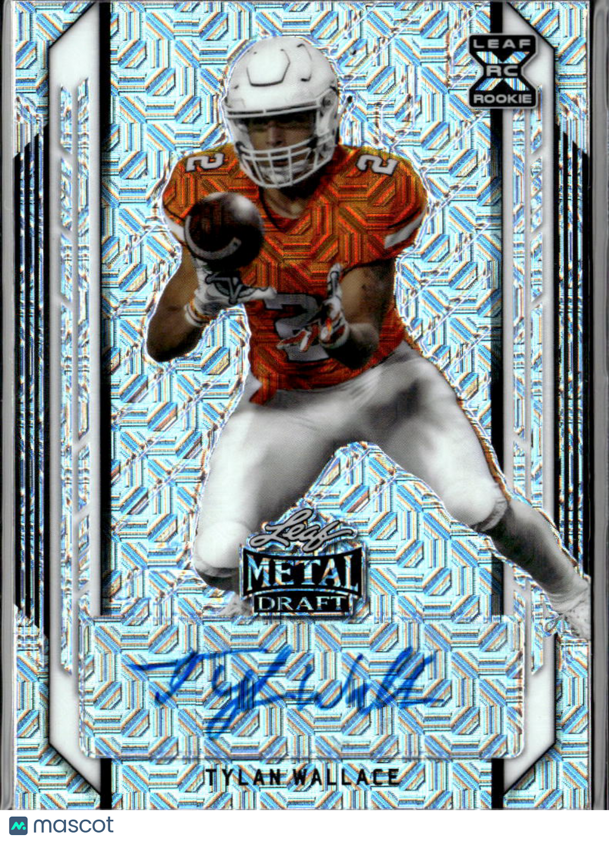 Tylan Wallace 2021 Leaf Metal Draft Auto Autograph RC Oklahoma State 22/30