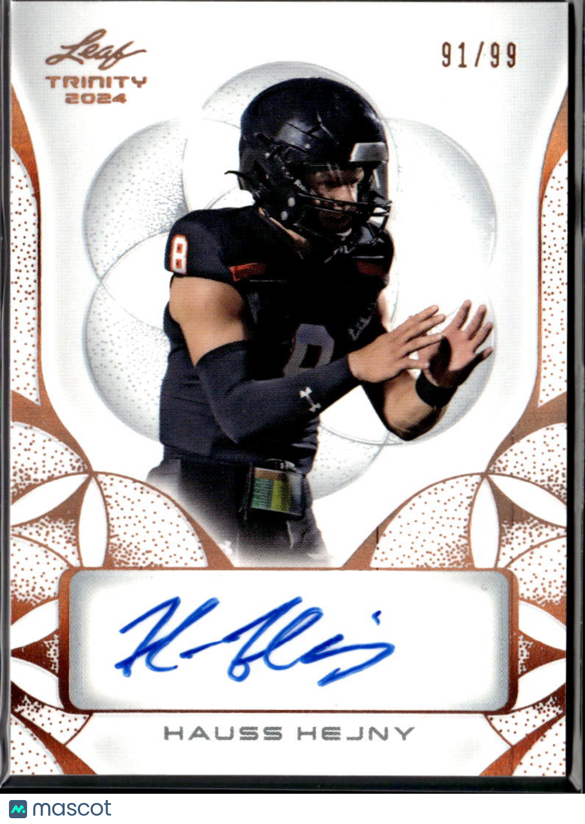 Hauss Hejny 2024 Leaf Trinity Auto Autograph Rookie RC OSU Oklahoma State 91/99
