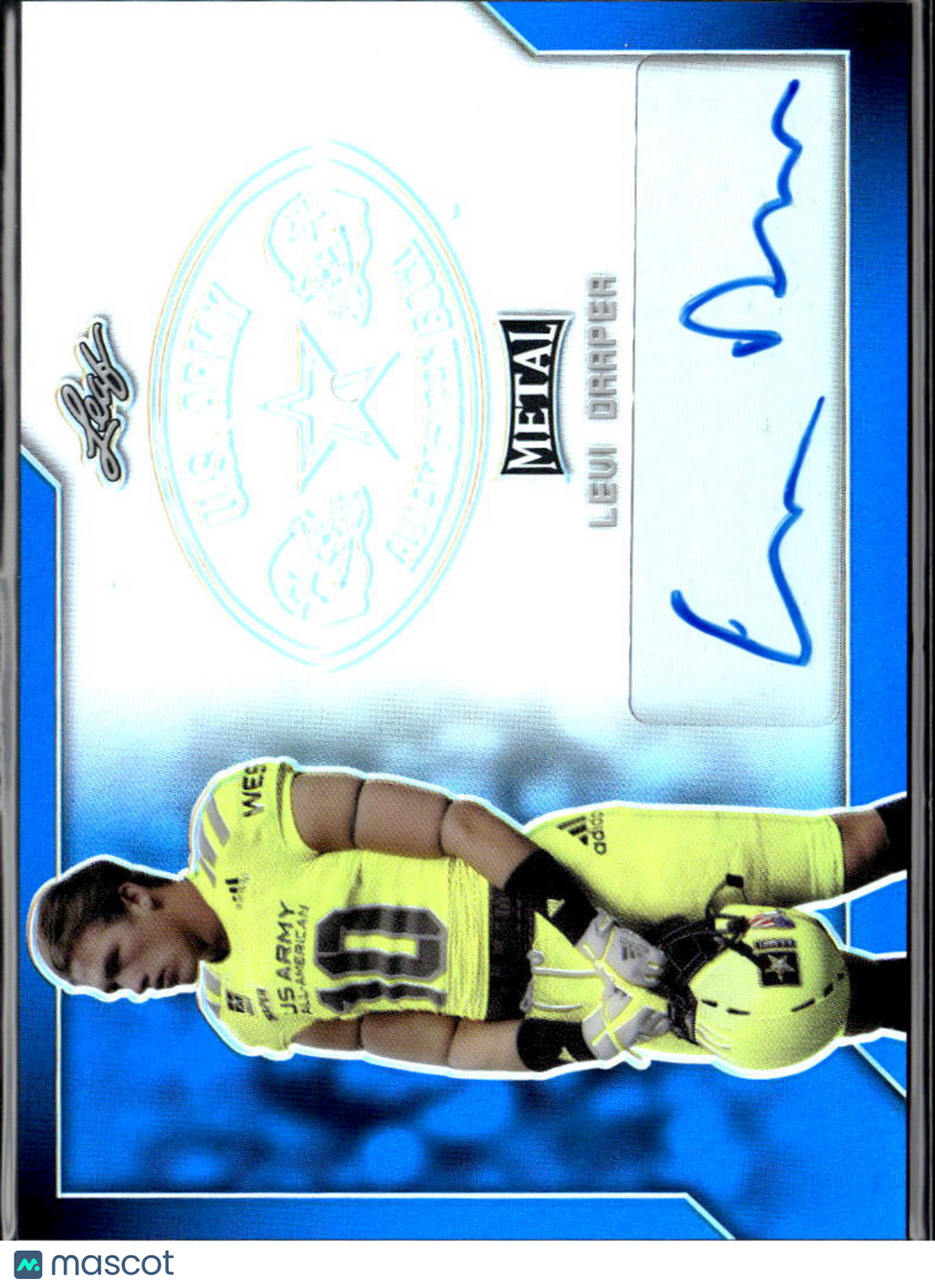 Levi Draper 2017 Leaf Metal US Army Auto Autograph RC Collinsville Sooners 17/50
