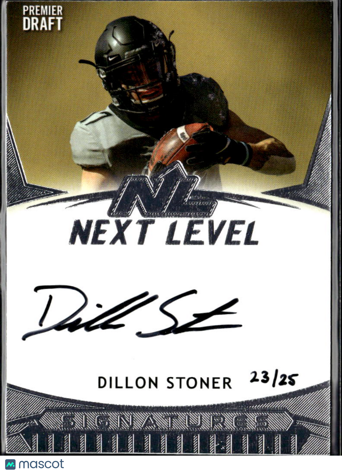 Dillon Stoner 2021 SAGE Auto Autograph RC 23/25 Oklahoma State Cowboys OSU