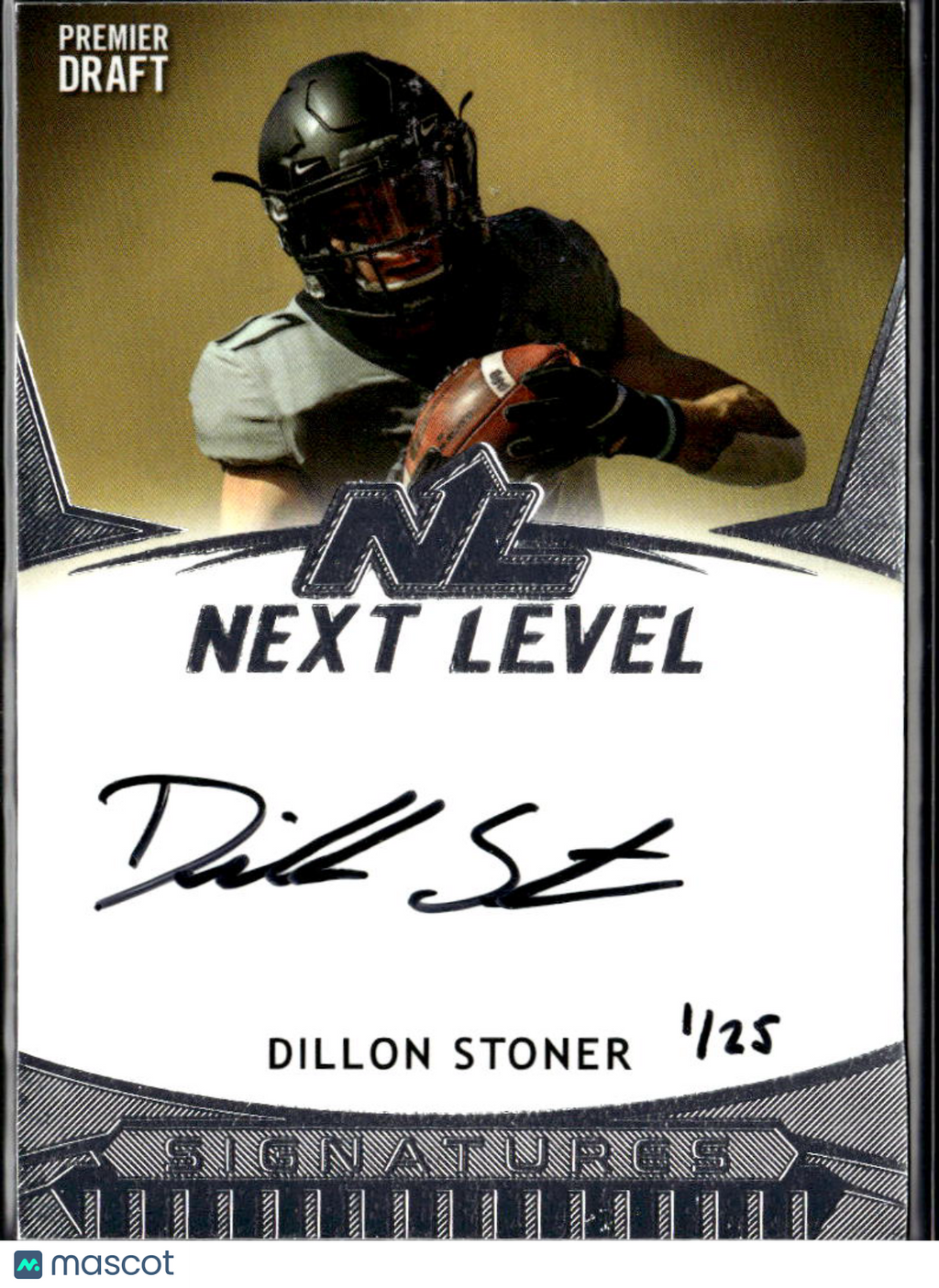 Dillon Stoner 2021 SAGE Auto Autograph RC 1/25 Oklahoma State Cowboys OSU