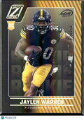 Jaylen Warren 2022 Zenith Artist Proof Rookie RC 20/50 Pittsburgh Steelers