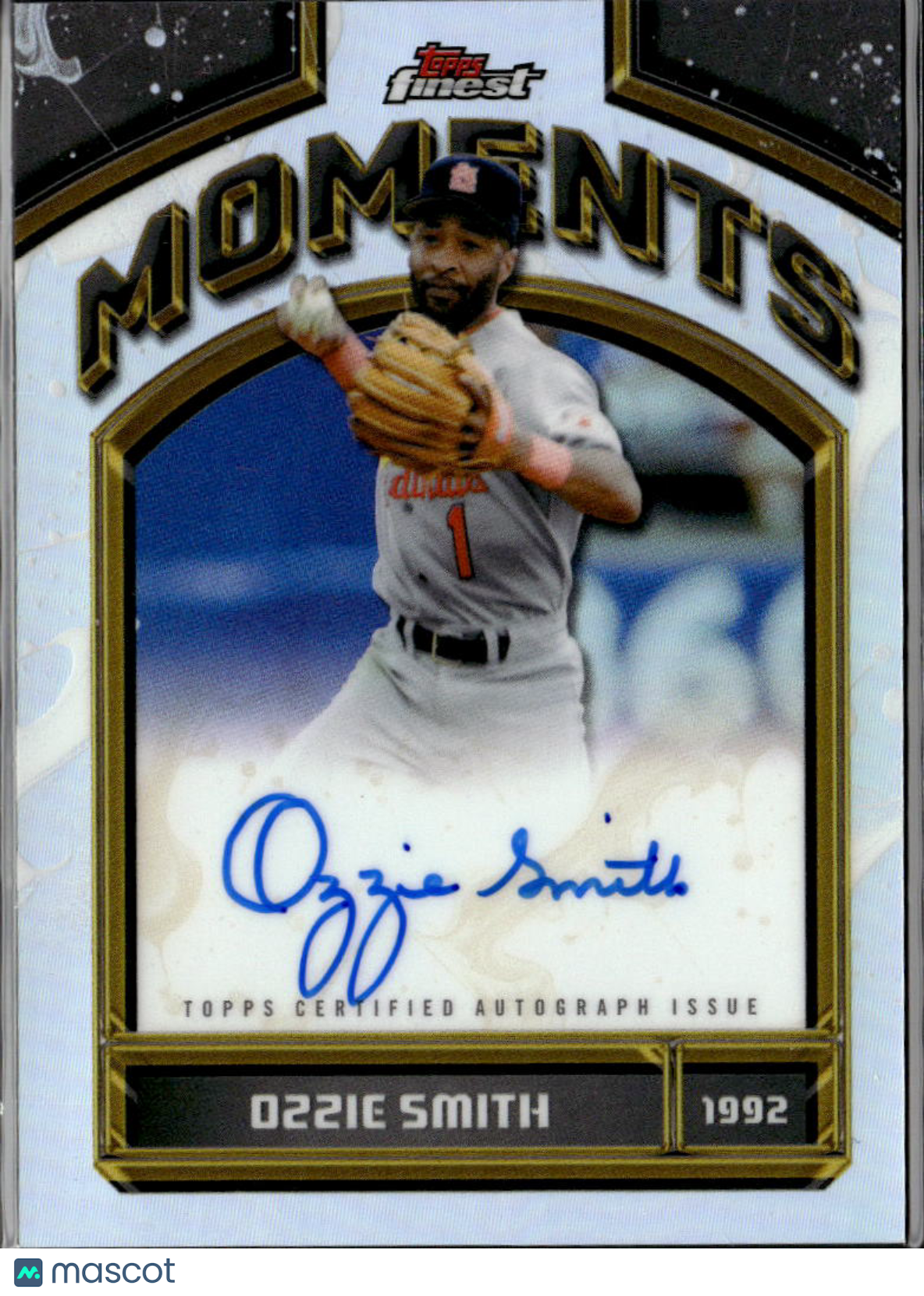 Ozzie Smith 2026 Topps Finest Moments Auto Autograph St. Louis Cardinals