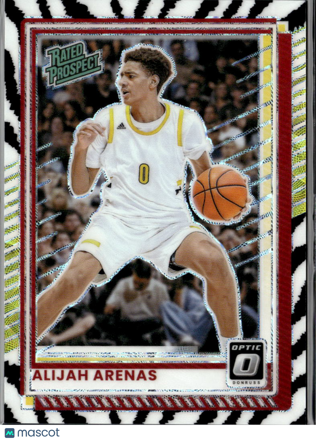 Alijah Arenas 2025 Optic Rated Prospect Zebra SSP SHORTPRINT RC USC Trojans