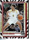 Alijah Arenas 2025 Optic Rated Prospect Zebra SSP SHORTPRINT RC USC Trojans