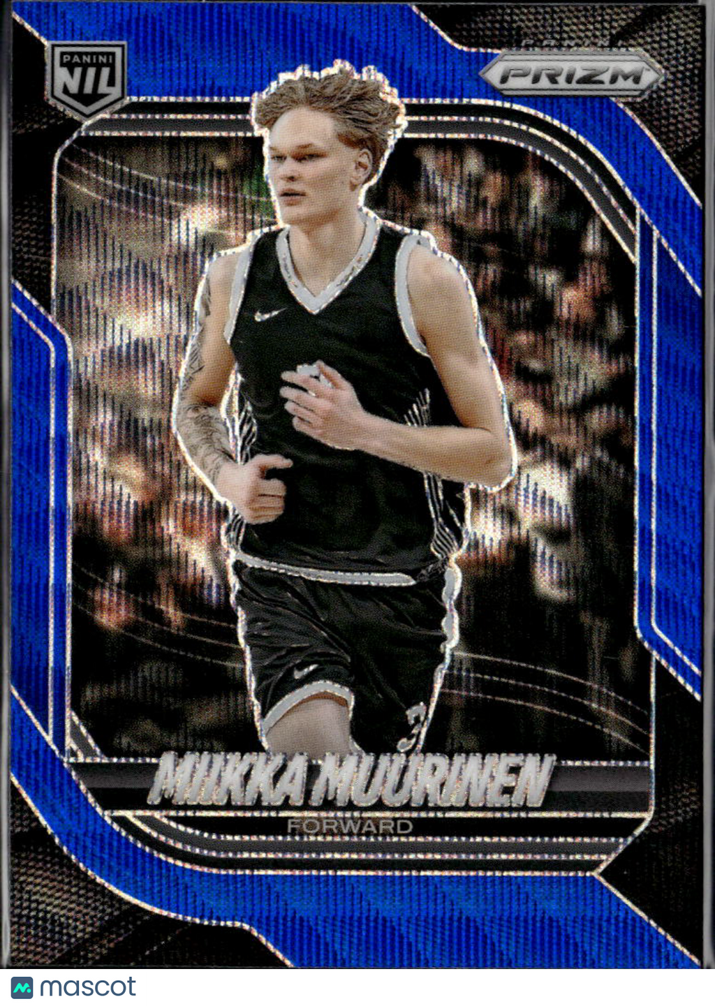 Miikka Muurinen 2026 Prizm Blue Wave Prizm Rookie RC Arkansas 173/249