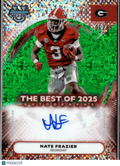 Nate Frazier 2025 Bowman's Best Auto Autograph RC 36/99 Georgia Bulldogs