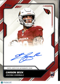 Carson Beck 2026 Topps Flagship First Auto Autograph RC Arizona Cardinals
