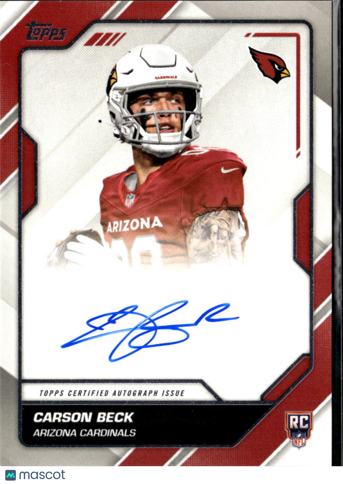 Carson Beck 2026 Topps Flagship First Auto Autograph RC Arizona Cardinals