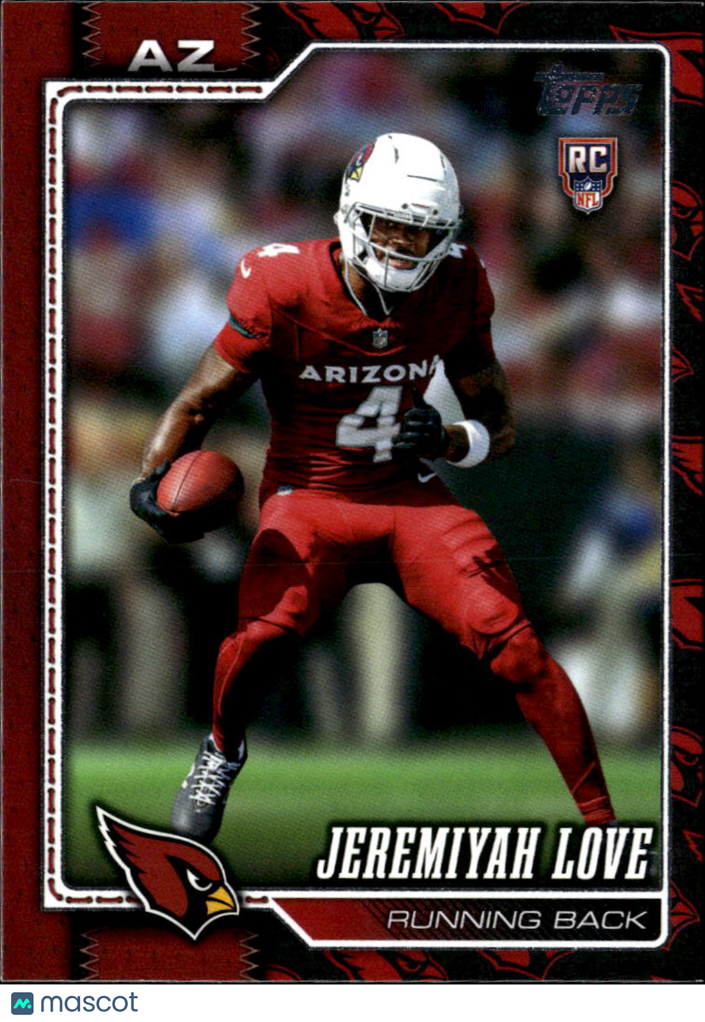 Jeremiyah Love 2026 Topps Team Logo Variation SSP Rookie RC Arizona Cardinals