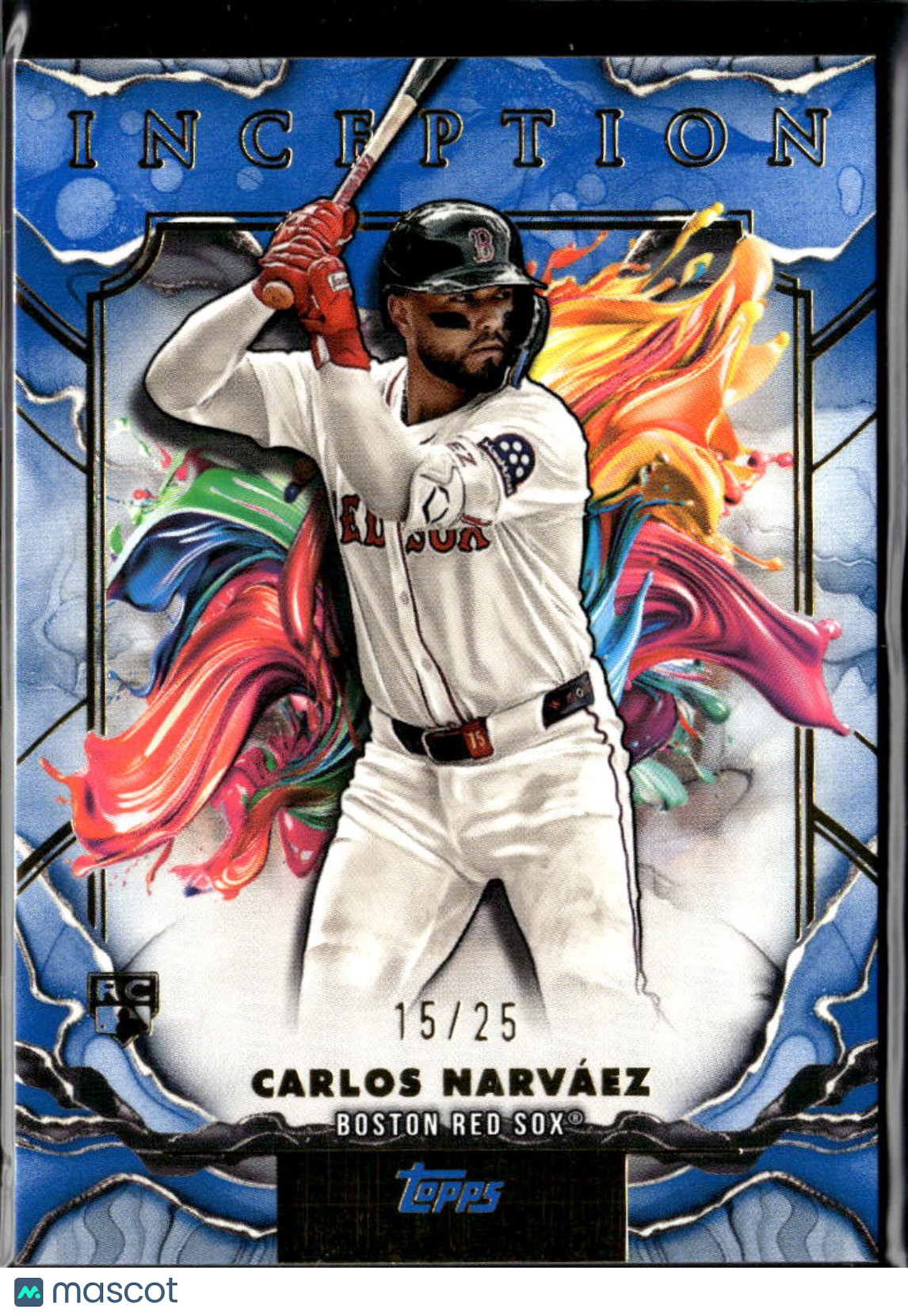 Carlos Narvaez 2025 Topps Inception Blue Rookie RC /25 Boston Red Sox