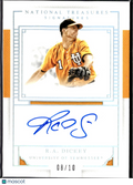 R.A. Dickey 2016 National Treasures Auto Autograph 8/10 Tennessee Volunteers
