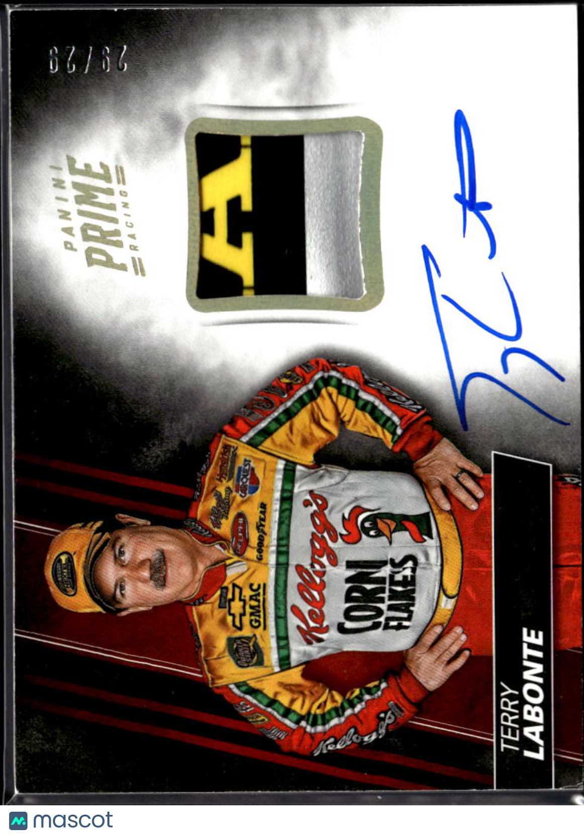 Terry Labonte 2018 Prime Racing Auto Autograph Race Used Sheet Metal 29/29