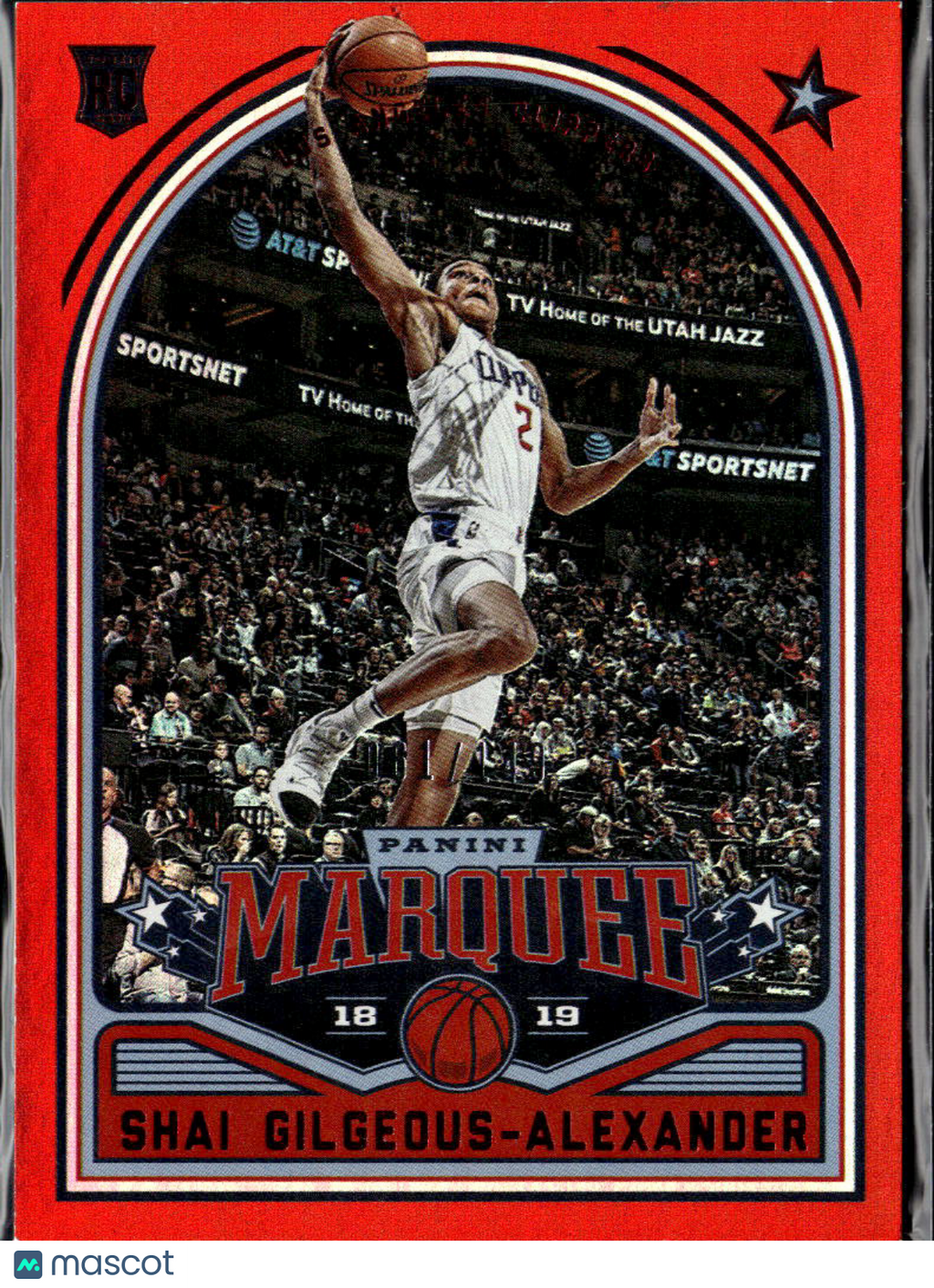 Shai Gilgeous-Alexander 2018-19 Chronicles Marquee Red RC 61/149 OKC Clippers