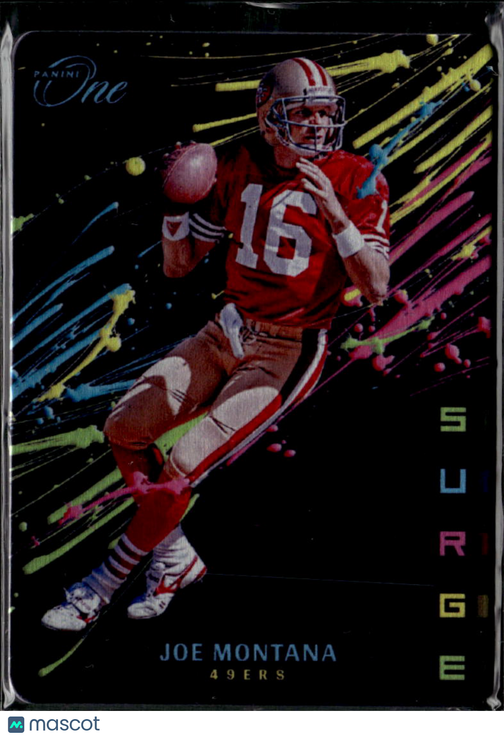 Joe Montana 2022 Panini One Surge SSP CASE HIT San Francisco 49ers