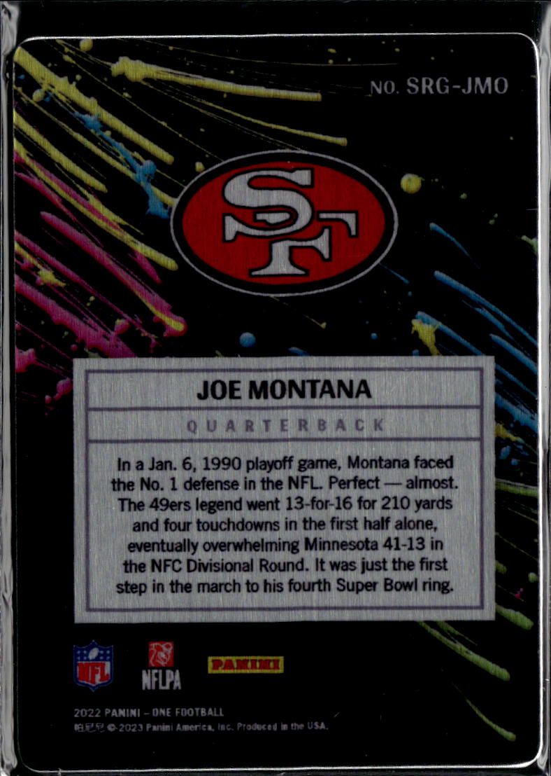 Joe Montana 2022 Panini One Surge SSP CASE HIT San Francisco 49ers