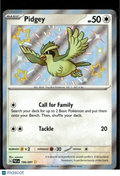 Pidgey 2024 Paldean Fates Holo Secret Rare #196/91