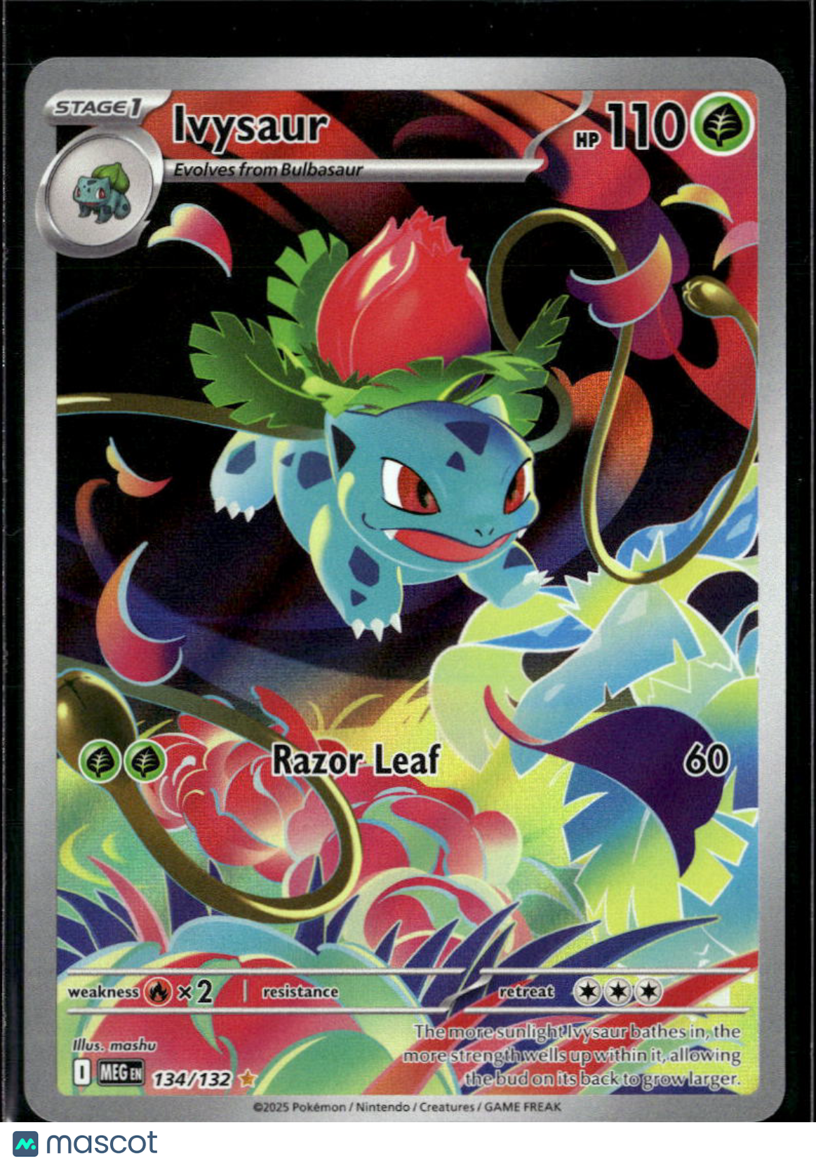 Ivysaur 2025 Mega Evolution Holo Secret Rare #134/132