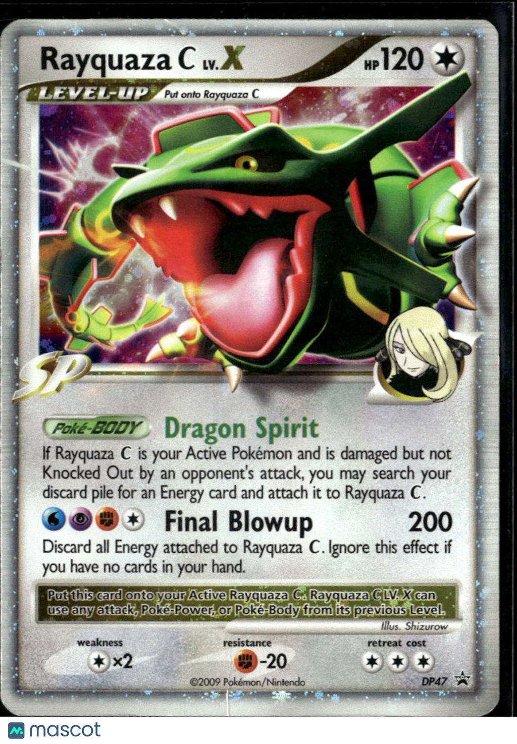 Rayquaza C LV.X 2009 DP Holo Black Star Promo #DP47