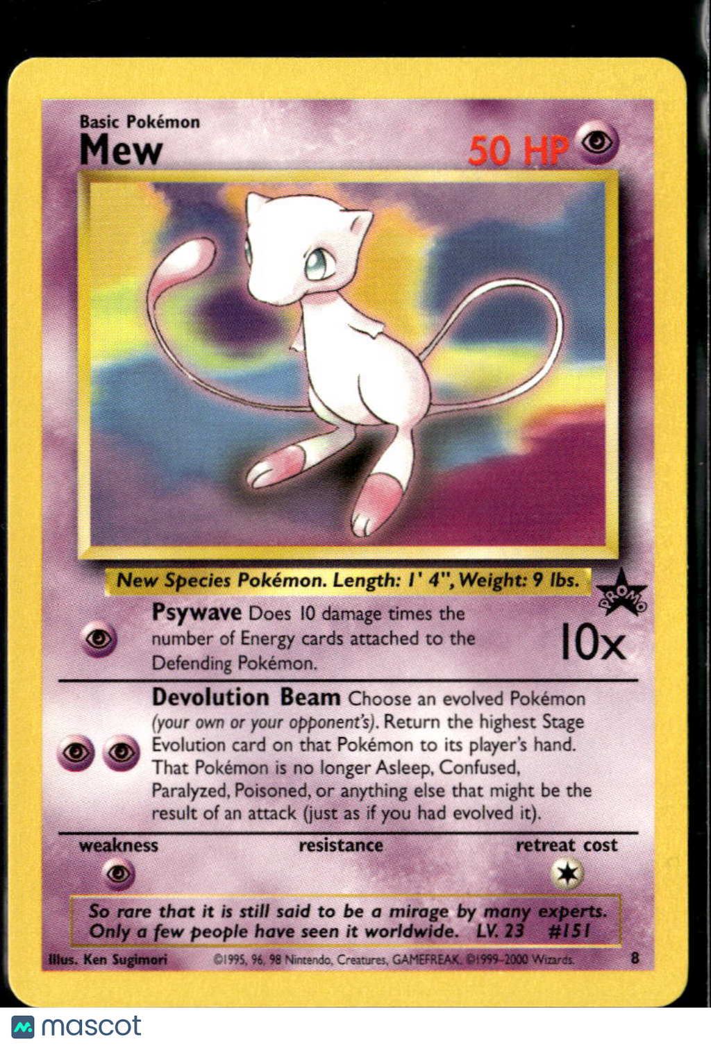 Mew Wizards Holo Black Star Promo #8