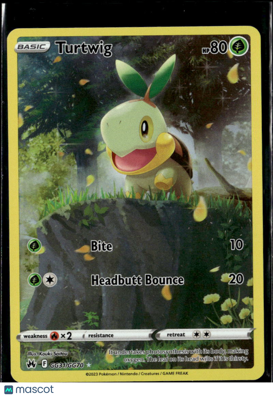 Turtwig 2023 Crown Zenith Holo Rare #GG31/GG70
