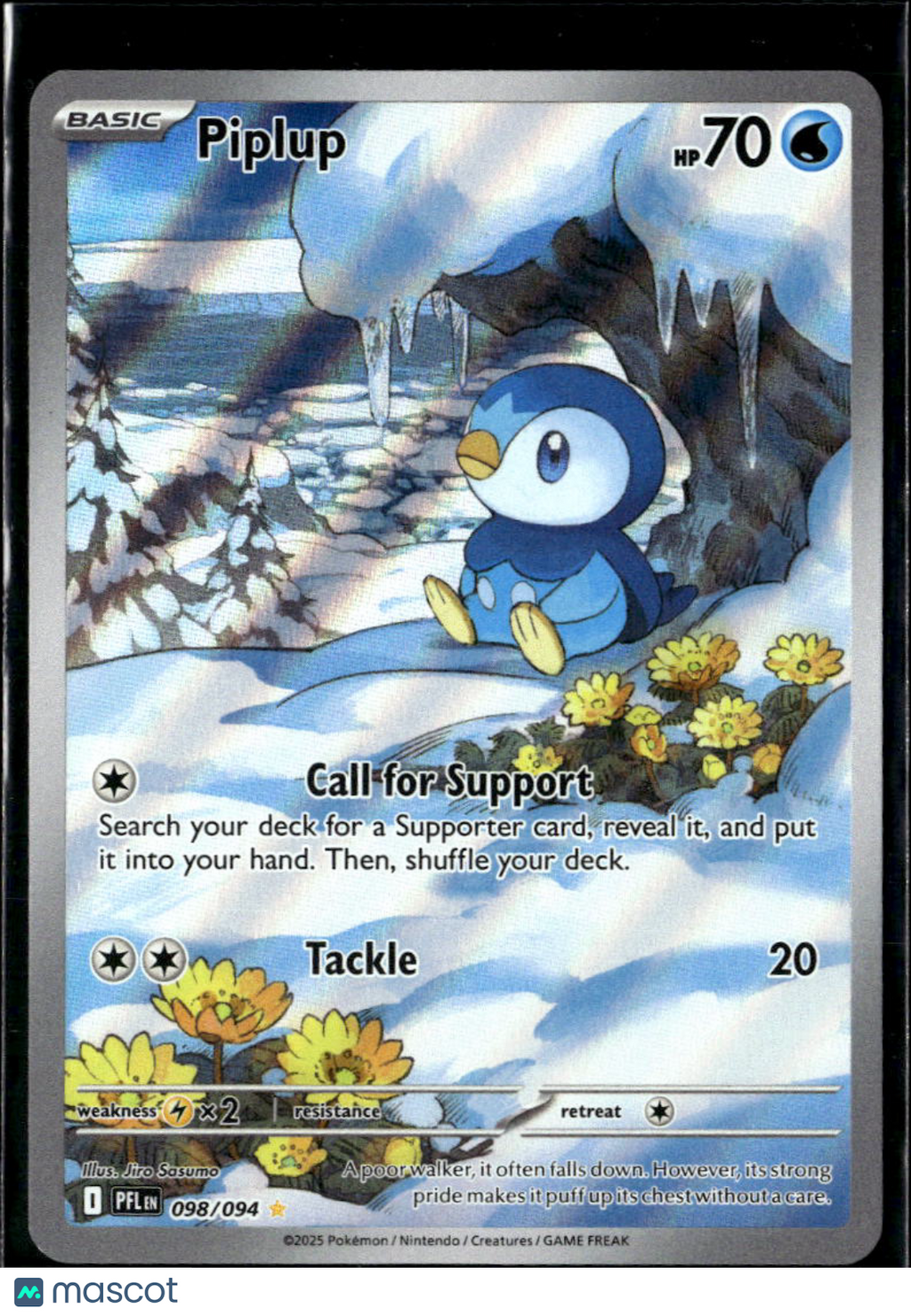 Piplup 2025 Mega Evolution – Phantasmal Flames Holo Secret Rare #98/94
