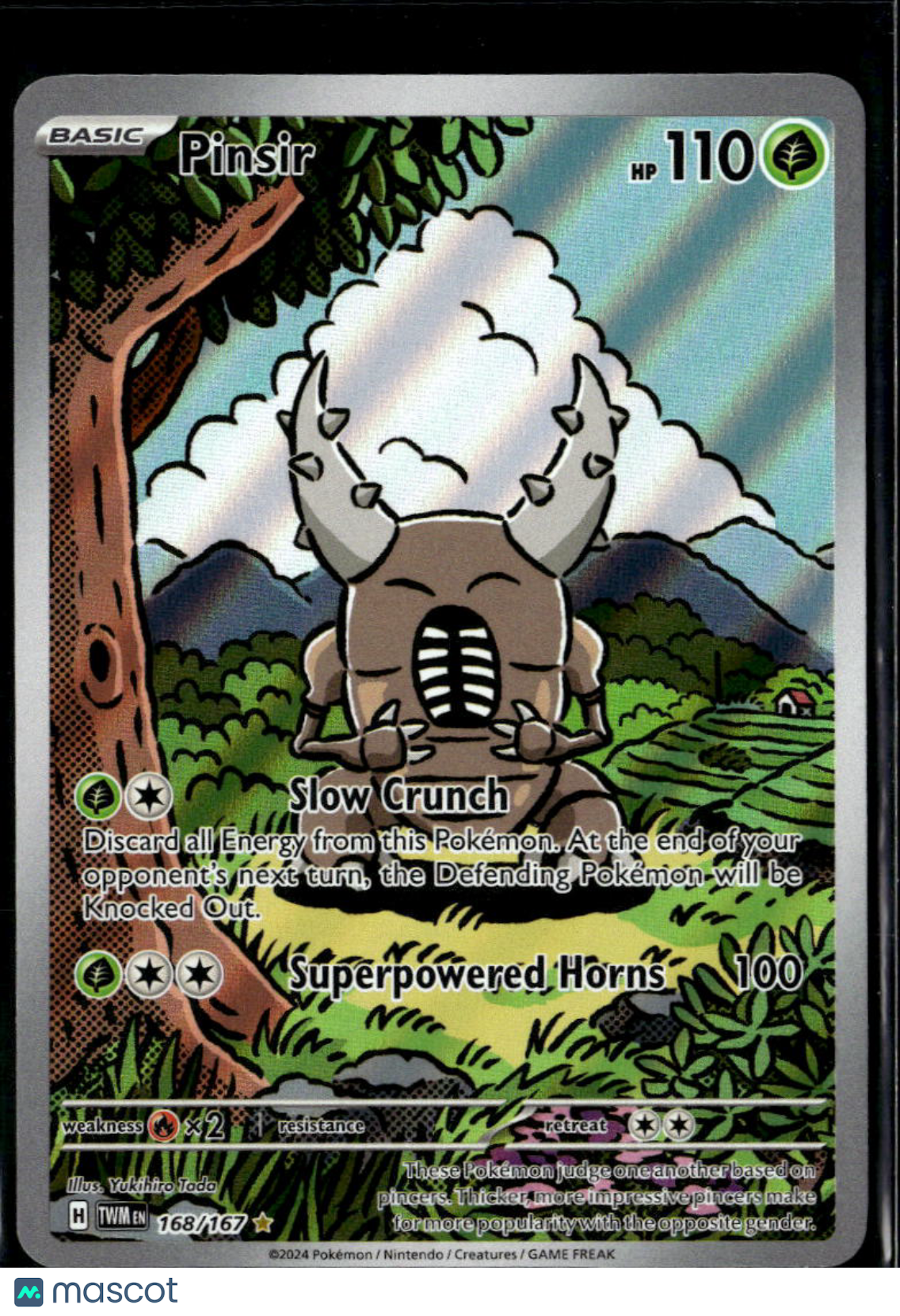 Pinsir 2024 Twilight Masquerade Holo Secret Rare #168/167
