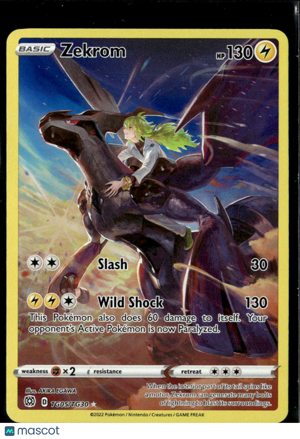 Zekrom 2022 Brilliant Stars Holo Rare CHR #TG05/TG30