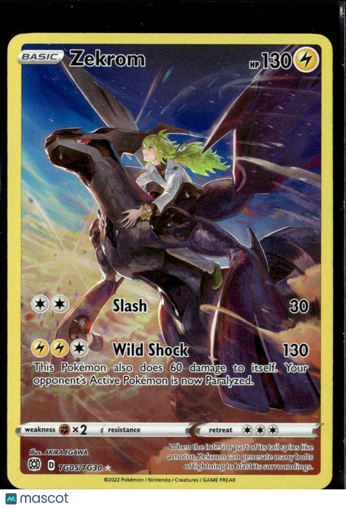 Zekrom 2022 Brilliant Stars Holo Rare CHR #TG05/TG30