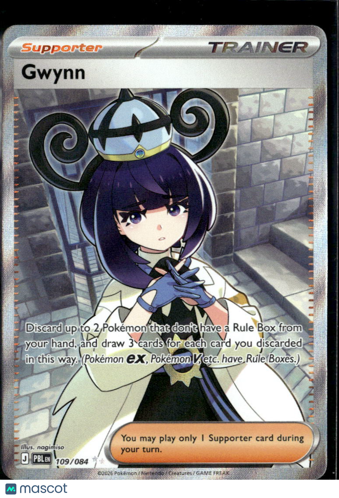 Gwynn 2026 Pitch Black Holo Secret Rare SR FA #109/84