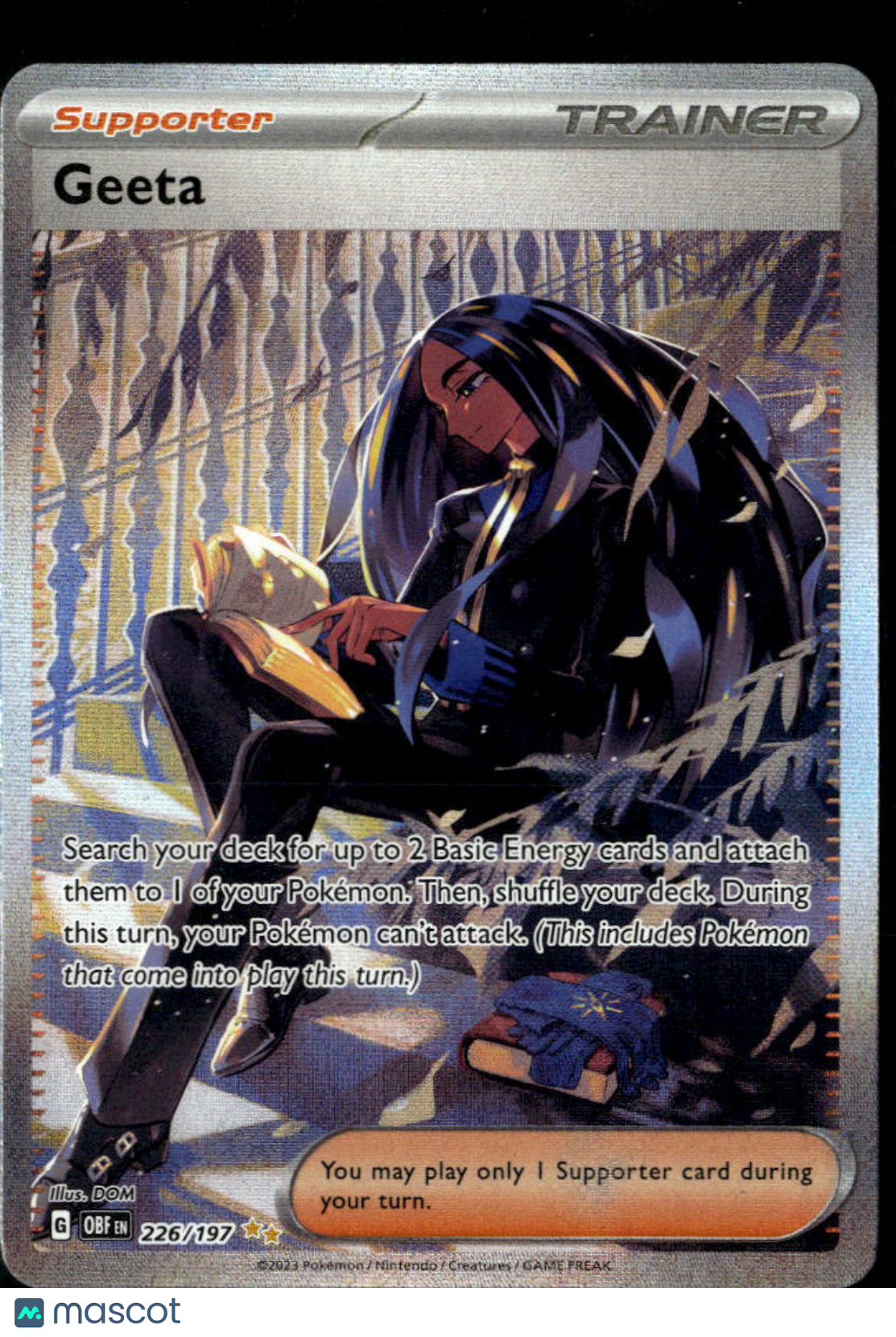 Geeta 2023 Obsidian Flames Holo Secret Rare FA SAR #226/197
