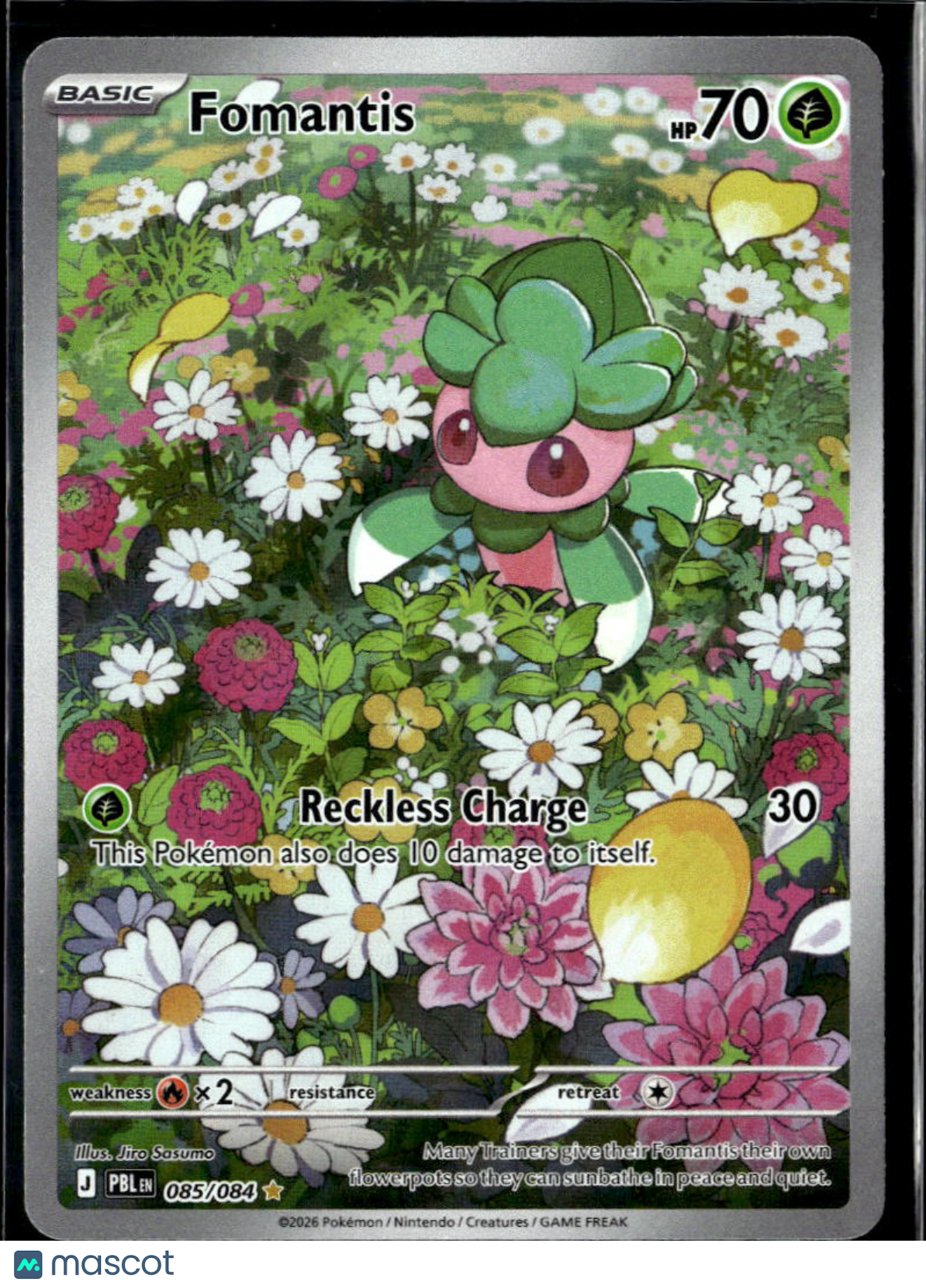 Fomantis 2026 Pitch Black Holo Secret Rare #85/84
