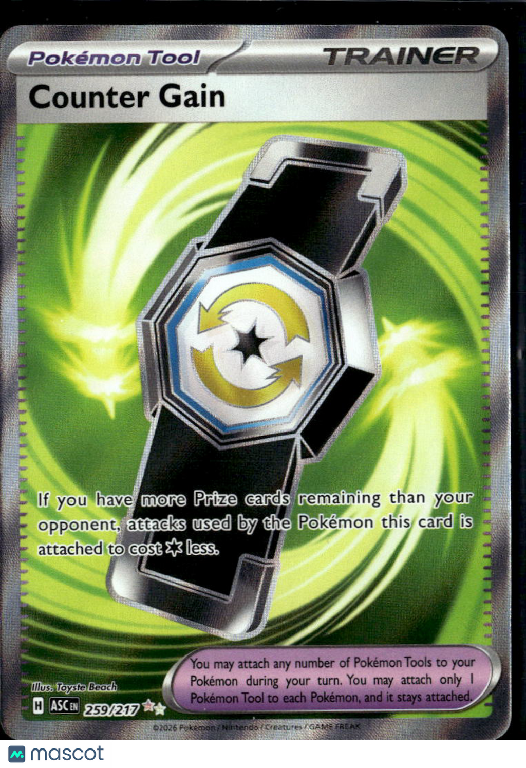 Counter Gain Mega Evolution – Ascended Heroes Holo Secret Rare SR SAR #259/217