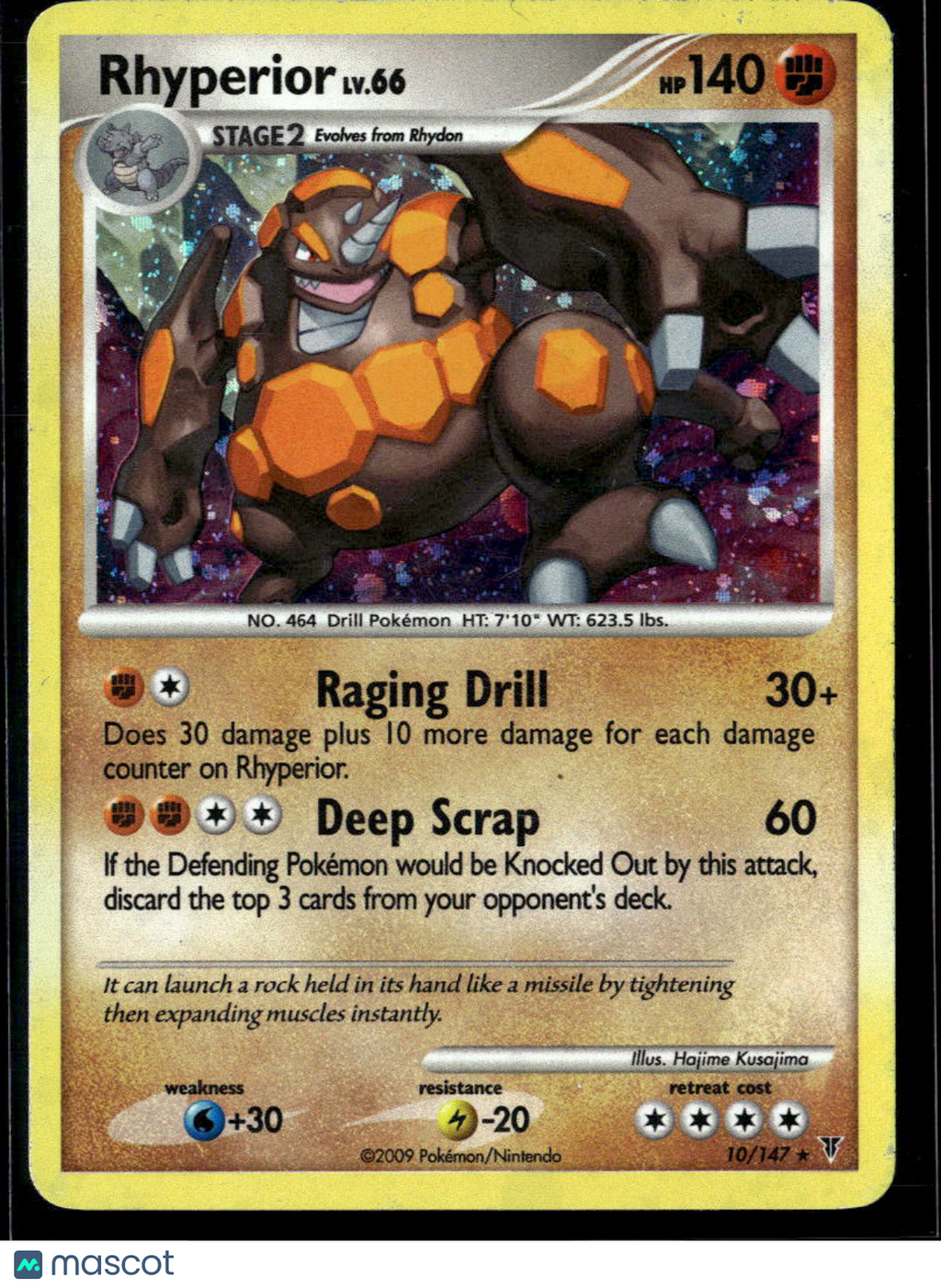 Rhyperior 2013 Platinum – Supreme Victors Holo Rare #10/147
