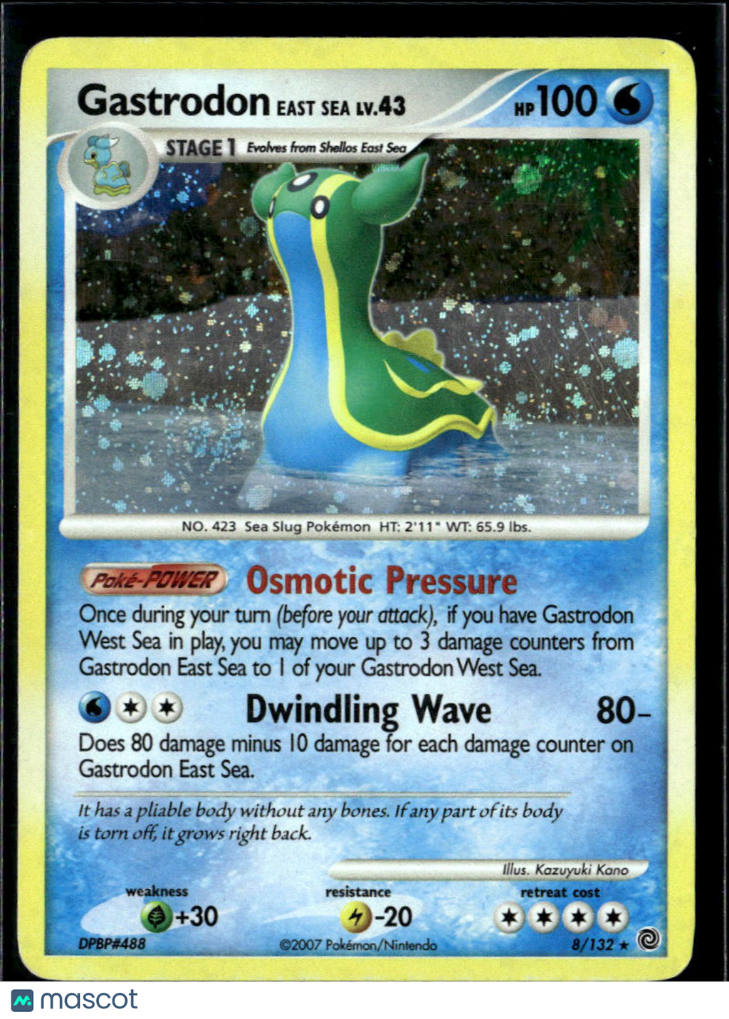 Gastrodon East Sea 2011 Secret Wonders Holo Rare #8/132