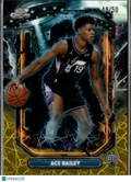 Ace Bailey 2026 Topps Chrome Cosmic Extraterrestrial GOLD Refractor RC /50 Jazz