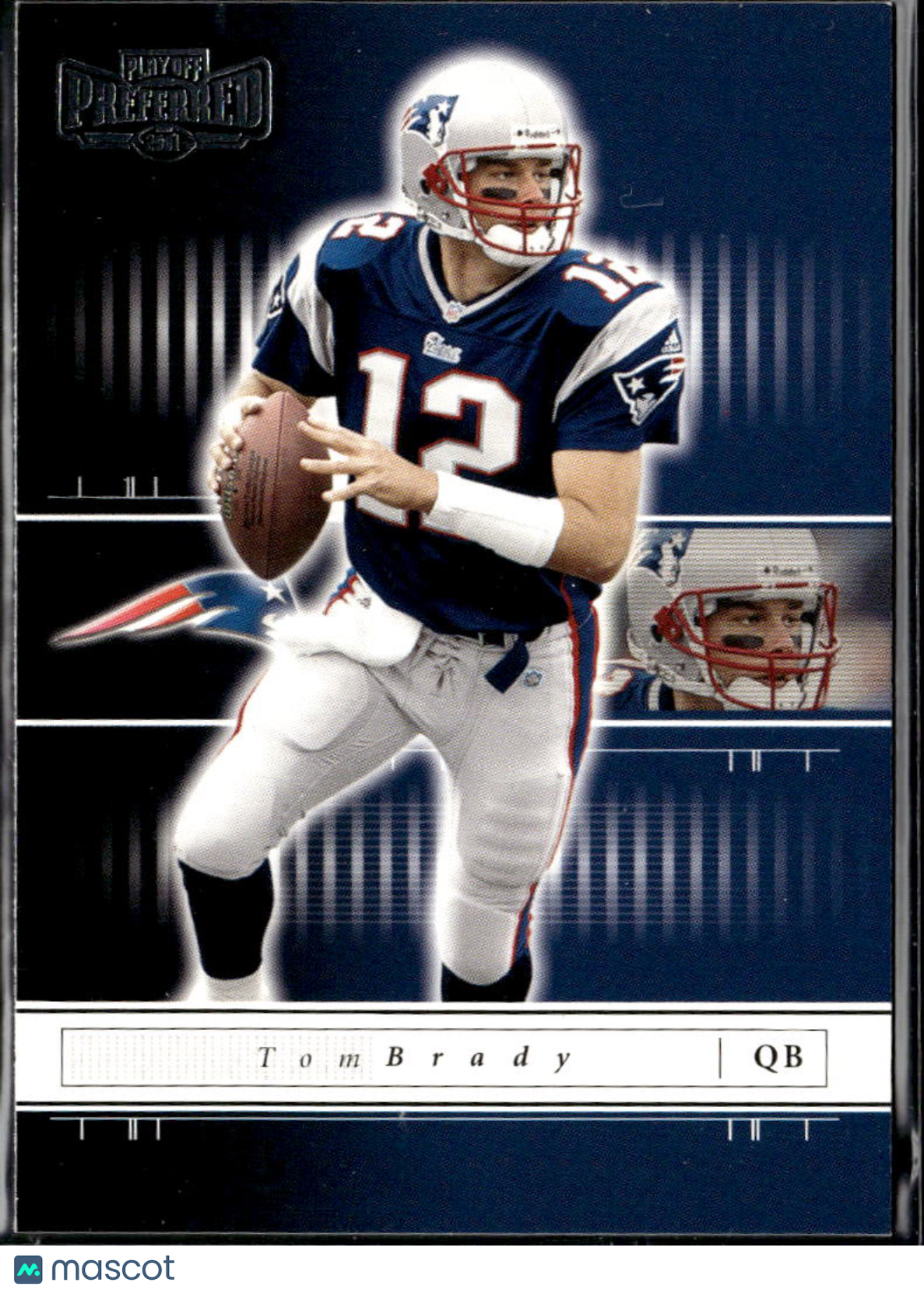 Tom Brady 2001 Playoff Preferred 2nd Year Card #33 New England Patriots