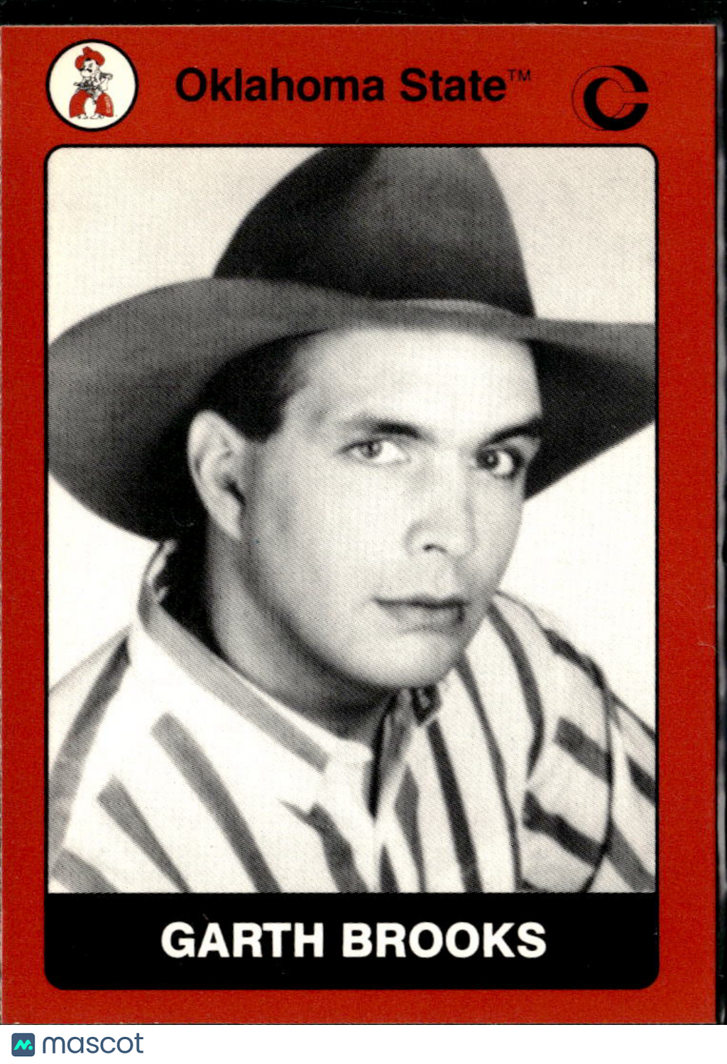 Garth Brooks 1991 Collegiate Collection Rookie RC Oklahoma State OSU #87