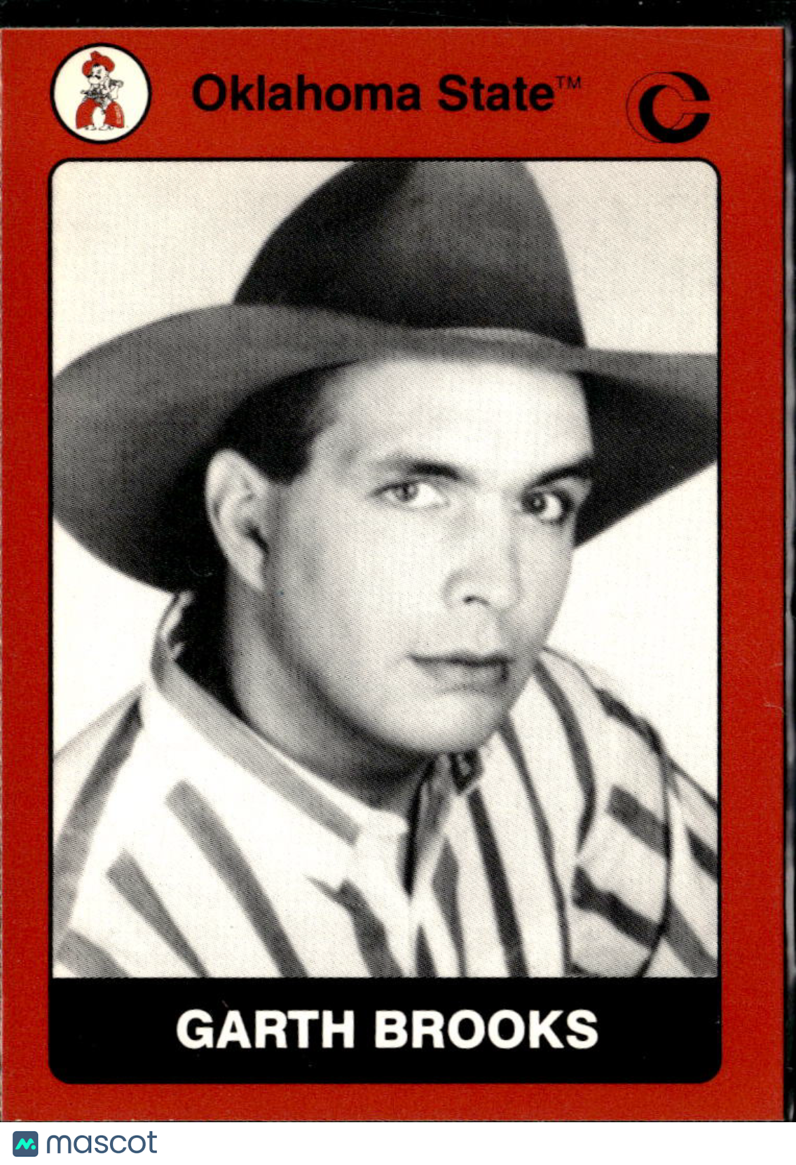 Garth Brooks 1991 Collegiate Collection Rookie RC Oklahoma State OSU #87