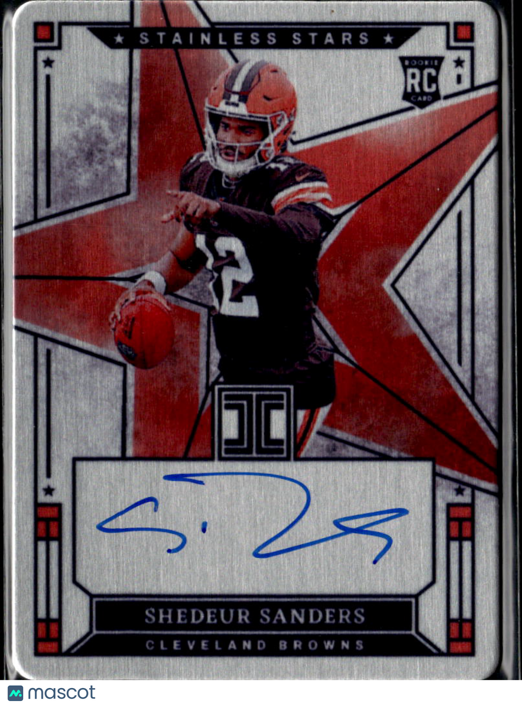 Shedeur Sanders 2025 Impeccable Stainless Stars Auto Autograph RC 91/99 Browns