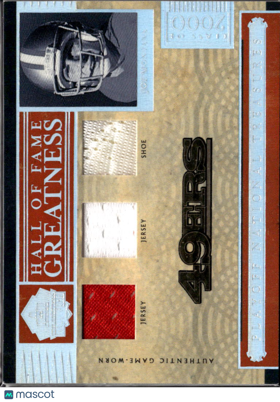 Joe Montana 2006 National Treasures Game Worn Patch Shoe /49 San Francisco 49ers