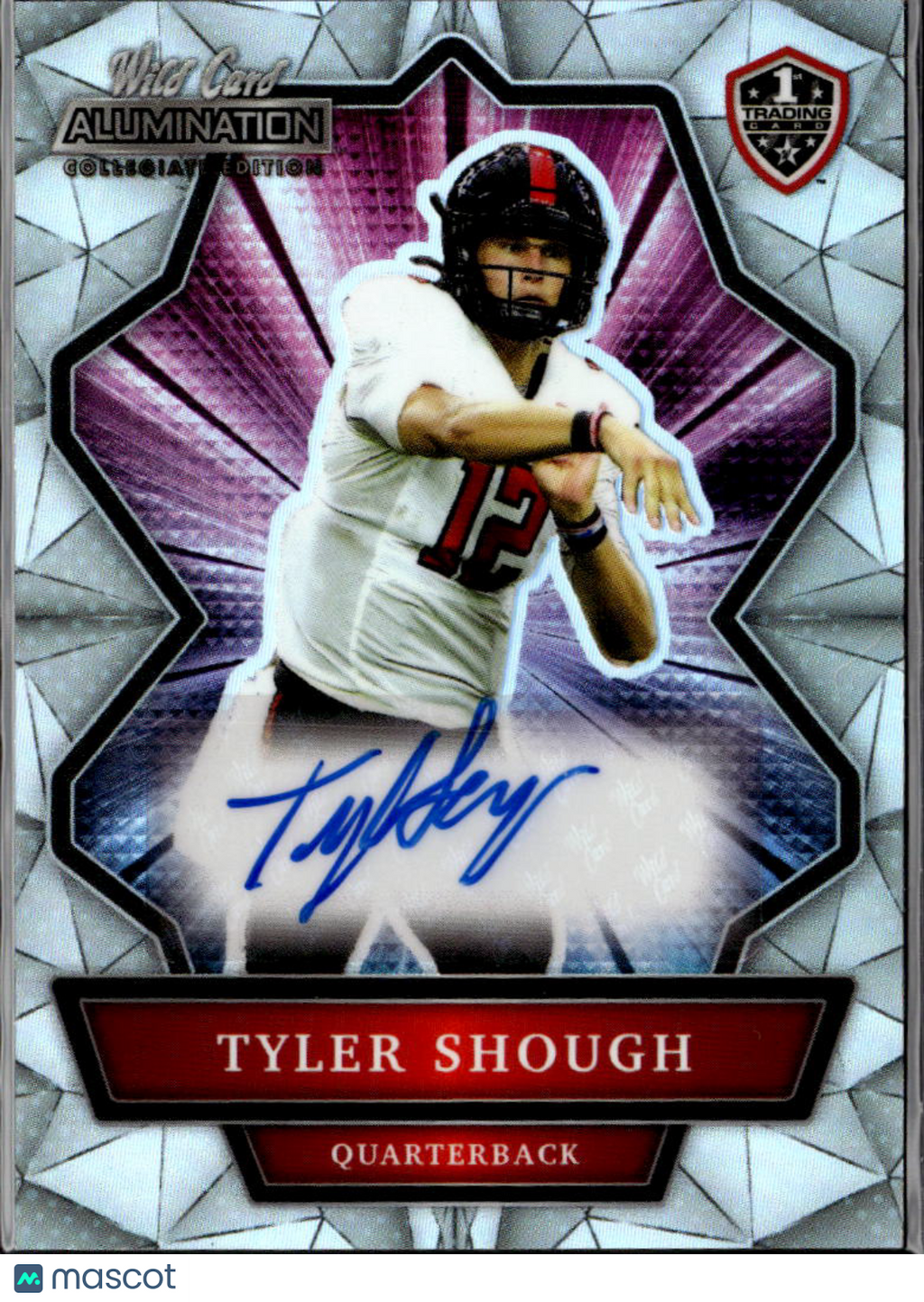 Tyler Shough 2021 Wild Card Alumination Auto Autograph RC New Orleans Saints